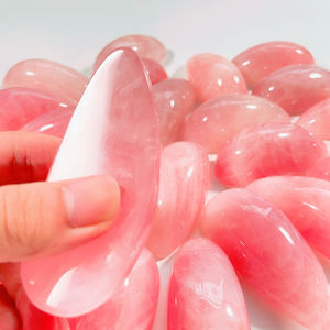 Outil de Massage en Jade Naturel Anti Cellulite pour Perte de Poids du Sein SPA Outil de Massage pour Soins de Santé Beauté Quartz Rose Masseur pour Seins - Product Image 4