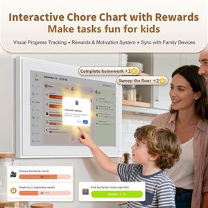 Calendrier numérique pour enfants avec récompenses, 21,5 pouces, compatible Google, ISO, COZI, <span class=keywords><strong>Yahoo</strong></span>, avec plan repas - Product Image 4