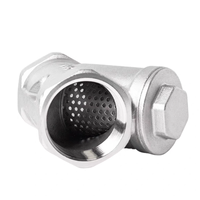 Filter Pipa Air Suhu Sedang Hidrolik Koneksi Bentuk Y Baja Tahan Karat 304 Berkualitas Tinggi 1/2 Inci 3 Tahun Garansi
