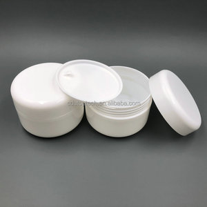 Envase cosmético de maquillaje recargable 10ml 20ml 30ml 50ml 100ml 150ml 200ml Frasco cosmético de plástico blanco y negro para crema facial corporal - Product Image 3