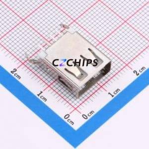 U-A-24DD-W-4 USB Connector Through hole Component (THT) Connector Type-A USB 2.0 Female Through Hole - Product Image 1