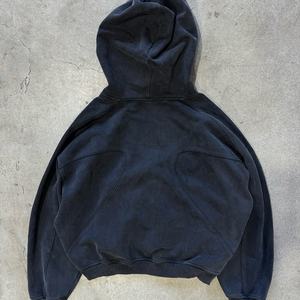 เสื้อฮู้ดดี้ทรงบ็อกซี่แบบครอป แขนแร็กแลน ดีไซน์ใหม่จาก TOPSHOW ผ้าเฟรนช์เทอร์รี่สีดำ หนา 500 กรัม ผ้าฝ้ายเนื้อหนัก ซักฟอกแบบแอซิดวอช - Product Image 5