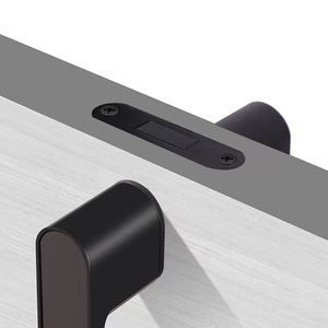 Serratura per <span class=keywords><strong>Porta</strong></span> in Zinco Minimalista Popolare Europea con Maniglia in Lega di Alluminio per Porte in Legno, Design con Foro Chiave Nascosto per Casa e Ufficio - Product Image 2