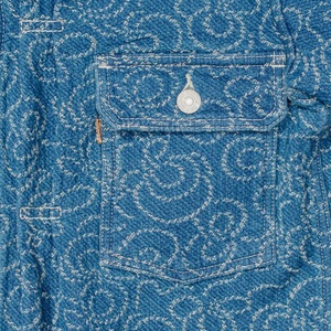 แจ็คเก็ตยีนส์แจ็คการ์ดหนานุ่มสไตล์สตรีทแวร์สุดเท่  แบบยูนิเซ็กส์ - Product Image 6