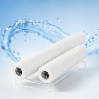 Cartouche filtrante DM 15'' 1μm à noyau en acier inoxydable, enroulée en fil |   Qualité industrielle pour la filtration de l'eau stérile et des récipients sous pression