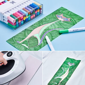 <span class=keywords><strong>Stylos</strong></span> à encre de sublimation Xinart pour <span class=keywords><strong>Cricut</strong></span> Joy Machine écriture <span class=keywords><strong>stylos</strong></span> à dessin 36 paquets double pointe 0.4 pointe et 1.0 pointe - Product Image 3