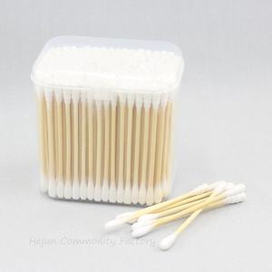 Bâtonnets de <span class=keywords><strong>coton</strong></span> pour bébé en bambou, 200 pièces, extrémités spirales à double tête, nettoyage des oreilles, multi-usages, biodégradables, <span class=keywords><strong>coton</strong></span>-tiges jetables - Product Image 4