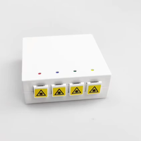 Boîte à bornes Mini FTTH à 4 cœurs-Boîte de distribution murale intérieure en fibre pour réseaux FTTX