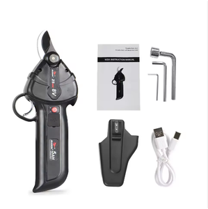 Sécateur électrique super léger 600 grammes 8V 25mm pour la coupe du métal, poignée souple antidérapante plastifiée, garantie 1 an - Product Image 1