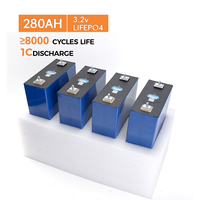 Battery baterai Lithium Lfp Ddp 4 buah baterai Lifepo4 Rept 280ah Lipo4 Cell Lipofe4 3.2v 280ah
