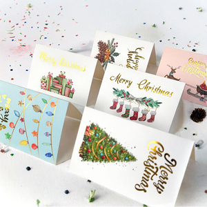 Cartes de remerciement personnalisées avec impression dorée, papier fantaisie, pelliculage, cartes de vœux d'anniversaire de luxe pour petites entreprises - Product Image 3