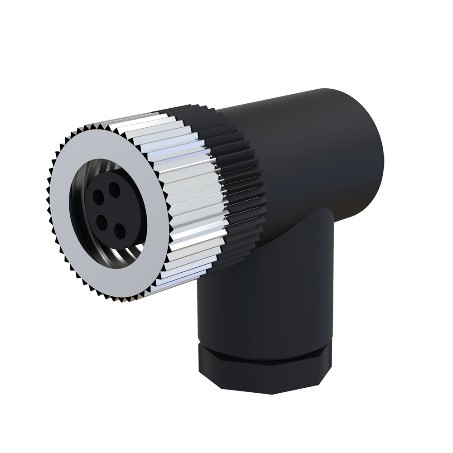 5-контактный разъем m12 разъем пластиковая гнутая круглый разъем питания Женский