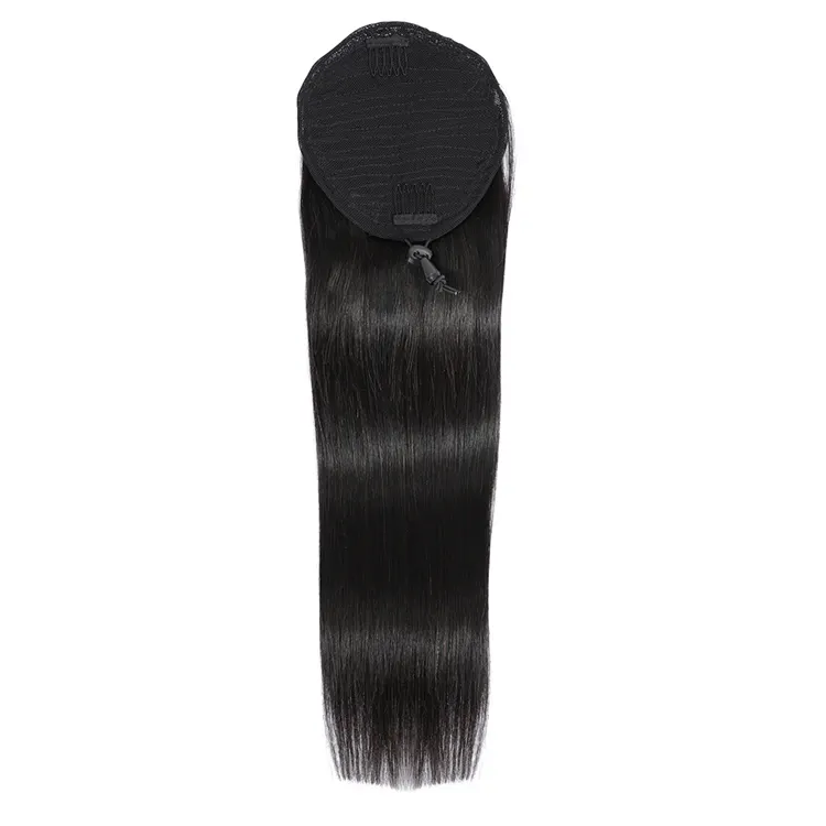 XCCOCO Hair Wholesale Soft Beautiful Straight Hair Extension Human Ponytail, Human Hair Ponytails