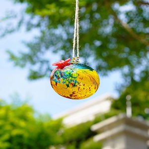 Mangeoire à colibris en verre soufflé Ornements suspendus à l'extérieur Mangeoire à colibris <span class=keywords><strong>unique</strong></span> avec crochet - Product Image 5