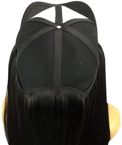 Cappello con <span class=keywords><strong>Parrucca</strong></span> Riccia 24 Pollici, Berretto da Baseball con Capelli Lunghi, Cappello Casual con <span class=keywords><strong>Parrucca</strong></span> <span class=keywords><strong>per</strong></span> Donne e Ragazze, Capelli Sintetici Senza Pizzo 60cm - Product Image 4