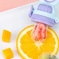 Siliconen Roze Baby Fruit Poot Fopspeen Bijtring Feeder Fopspeen Bpa Gratis