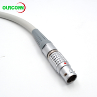 OURCONN B-Serie EGG.2B.6+1 Pneumatische Steckverbinder Koaxialkabel-Baugruppen OEM-Kabelkonfektion Kabelbaum