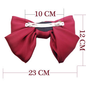 女の子の女の子のアクセサリーのための手作り品質韓国ファッションビッグボウヘアクリップアクセサリー - Product Image 4