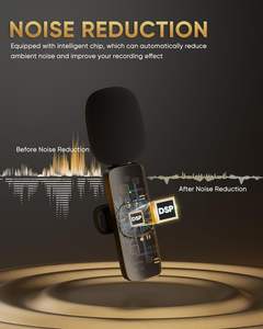 Micrófono de Solapa Inalámbrico K11 K9 para Dispositivos <span class=keywords><strong>iPhone</strong></span> y Android, Sonido Nítido, Reducción de Ruido, Micrófono de Solapa, Conexión Plug-Play - Product Image 3