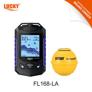 เครื่องหาปลา Lucky Fish Finder FL168-LA แบบพกพาไร้สาย วัดความลึก 0.6-73 เมตร โซนาร์ สำหรับตกปลาภายนอกอาคาร - Product Image 3