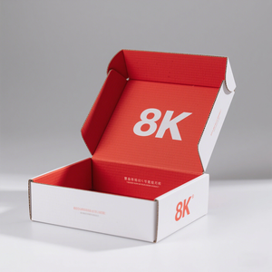 Wholesale <strong>Red</strong> Customized Foldable Paper Boxes for Shoes &amp; Clothing Corrugated Shoe <strong>Box</strong> Glossy/Matte Lamination Gold Foil - Product Image 6