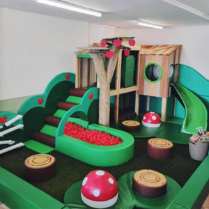 Premium Modern Indoor Playground Soft Play Equipment Set for Kids Commercial Children's Playground with Slide and Ball Pool - Product Image 1