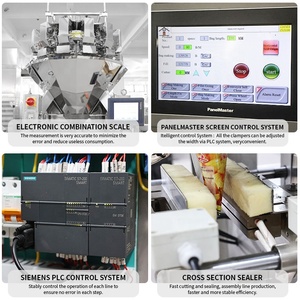 Machine d'emballage automatique de sacs d'emballage de haute précision pour l'emballage de sachets en aluminium/film de chips croustillantes pour aliments feuilletés frites - Product Image 5
