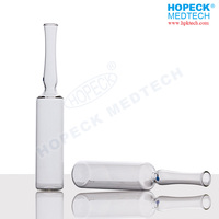 Ampoule en verre transparent de qualité pharmaceutique HOPECK, flacon à col facile à casser, sérigraphie, emballage de sérum injectable, stockage, échantillonnage