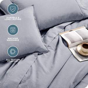 Juego de <span class=keywords><strong>cama</strong></span> con bolsa King Size 1800 Premium Goose Down Juego de <span class=keywords><strong>cama</strong></span> alternativo con sábana y edredón - Product Image 6