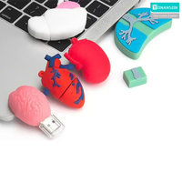 Clé USB 3.0 64 Go/128 Go en PVC 3D personnalisée avec logo créatif en forme d'organe humain 2.0 – Cadeau promotionnel