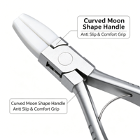 Pince à double mâchoire en nylon en acier inoxydable pour réparation optique, support de lentilles de lunettes, outil personnalisé avec logo OEM ODM