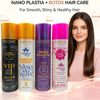 Crème Lissante Nanoplastie à la Kératine 0% Formaldéhyde pour Cheveux Abîmés, Effet Botox, Fabrication Chinoise