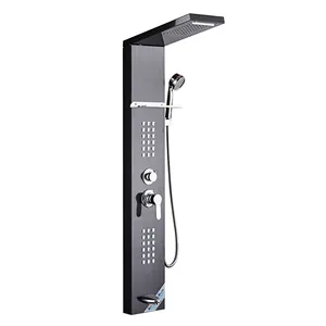 Multifunktions-Massage system zur Steuerung des Badezimmers aus Edelstahl Regen wand SPA-Turms äulen dusche mit LED