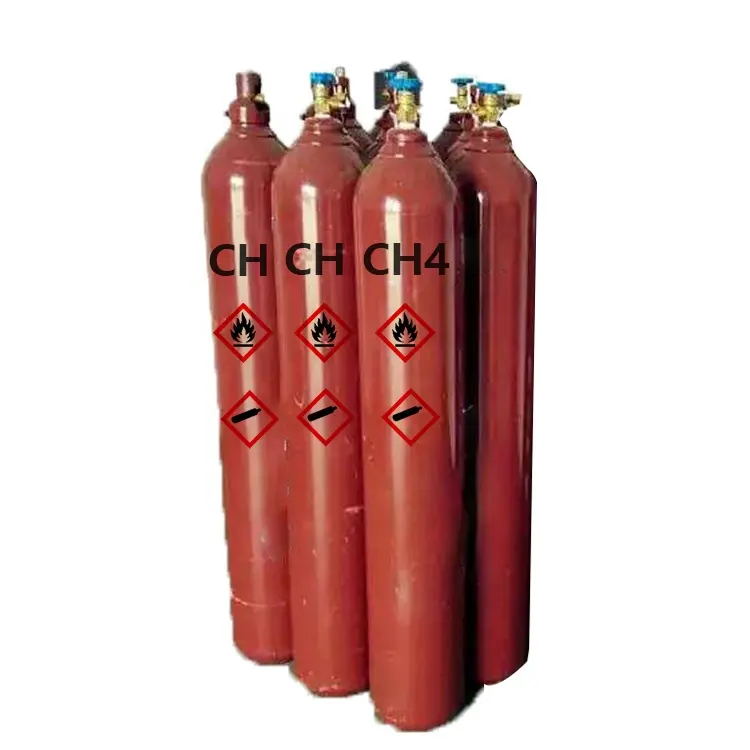 Chất lượng cao CAS no. 74-82-8 Electron lớp độ tinh khiết cao 99.999 CH4 Methane gas mỗi kg