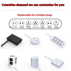 Produttore vendite dirette personalizzate all'ingrosso Standard europeo ad alta potenza striscia presa di protezione contro il fulmine 16A corrente nominale - Product Image 3