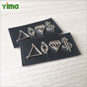 Bán Buôn Tùy Chỉnh Thời Trang Chất Lượng Cao Bán Buôn Thêu Jeans <span class=keywords><strong>PU</strong></span> Vá Nhãn Da Tags Với LOGO - Product Image 5