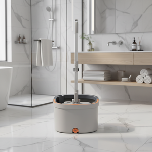 Mopa Cuadrada de Microfibra con Cubeta, Separación de Aguas Residuales, Lavado de Manos Libres, con 2 Almohadillas de Mopa, Envío en 48 Horas para Limpieza del Hogar - Product Image 5