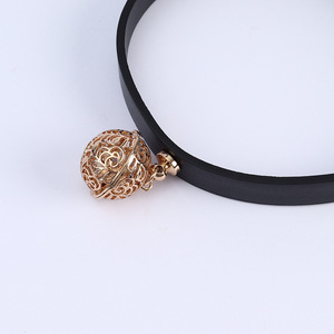 Collier érotique en alliage de zinc noir pour adultes, pour jeux BDSM - Product Image 2