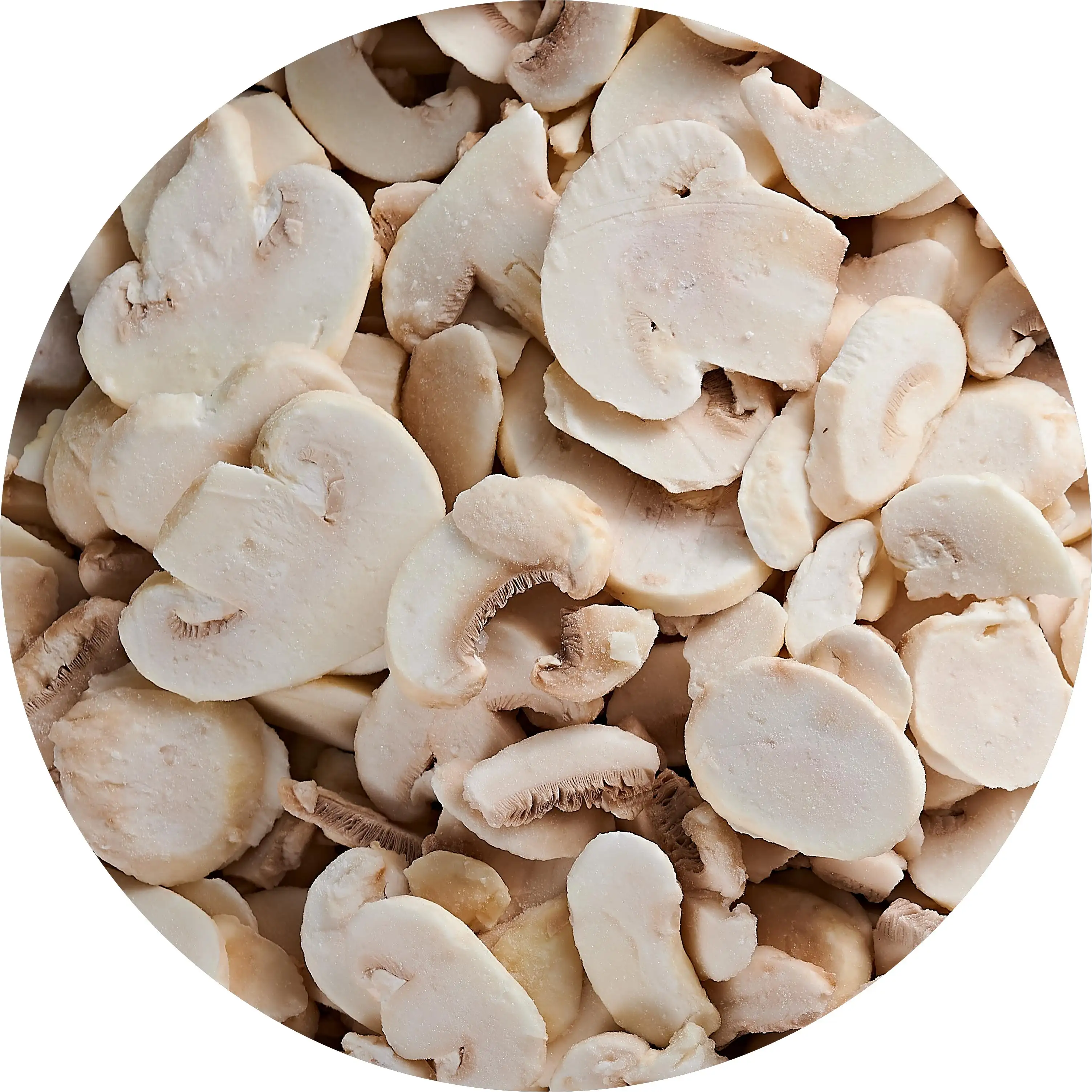 Wanda Foods Cultivation Mushroom Iqf Frozen White Mushroom Champignon mushroom slices
