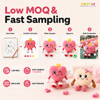 Porte-clés en peluche cœur OEM, mini jouet en peluche pour souvenirs, événements, cadeaux promotionnels, logo personnalisé, vente en gros
