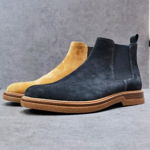 Botas Formales <span class=keywords><strong>de</strong></span> Invierno para Hombre, Estilo Chelsea, <span class=keywords><strong>de</strong></span> Gamuza, <span class=keywords><strong>con</strong></span> Cierre Deslizante y Suela Antideslizante - Product Image 2