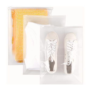 Bolsa de embalaje de camisetas de plástico de alta calidad de fábrica OEM de Vietnam, bolsas de almacenamiento con cremallera para ropa personalizada, suministro duradero al por mayor - Product Image 2