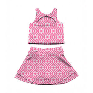 Nuevo Conjunto Deportivo para Niña Pequeña con Estampado Personalizado, Top Deportivo y Falda Corta de 2 Piezas, Conjuntos de Ropa para Niños - Product Image 2