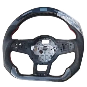 <span class=keywords><strong>Volante</strong></span> de Cuero Personalizado con Fibra de Carbono y LED, Apto para BMW, Mercedes Benz, Volkswagen, Tesla, Audi, Porsche - Product Image 2