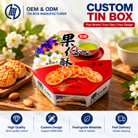 Boîte en étain octogonale personnalisée pour biscuits et en-cas avec impression OEM ODM, conteneur métallique de qualité alimentaire
