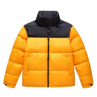 Manteau bouffant d'hiver avec logo personnalisé pour hommes, veste coupe-vent formelle d'automne/hiver, fermeture à glissière, tissu en toile imperméable