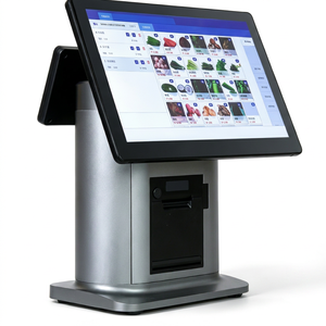 High Performance 15.6" Sensitive Dual Touch Screen POS Terminal 80mm Auto Cutter for Business Supermarket Customer Display POS - Product Image 4