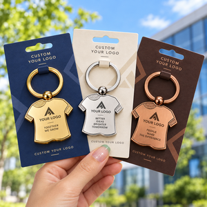 Porte-clés en métal personnalisé avec logo gravé, cadeau promotionnel de luxe, alliage de zinc, résistant à l'usure, forme irrégulière - Product Image 2
