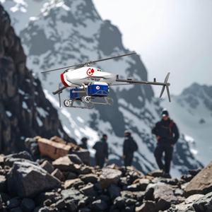 Helicóptero de Dron de emergencia médica de doble cámara con giroscopio de 4 ejes para logística de rescate remoto - Product Image 4