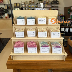 Étagères de table en bois découpées au laser sur mesure, présentoir à <span class=keywords><strong>savon</strong></span> pour salons d'artisanat - Product Image 3